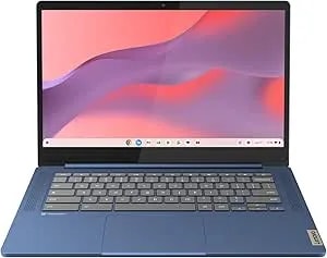 Lenovo Ideapad Slim 3 Chromebook - 2024 - Lightweight Laptop - Waves Maxxaudio® Speakers - 14" HD Display -720p Camera - 4GB Memory - 64GB Storage - Mediatek Kompanio 520 - Abyss Blue
