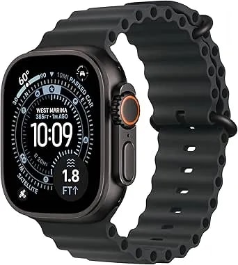Apple Watch Ultra 3 [Gps + Cellular 49mm] Running & Multisport Smartwatch W/Rugged Titanium Case W/Black Ocean Band. Satellite Communications, Advanced Health & Fitness Tracking