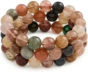 Alexa Leigh Women'S Natural Bead Bracelet Stack