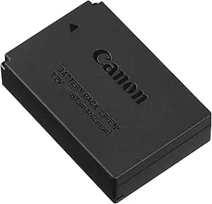 Canon LP-E12 Battery Pack For EOS M, M2, M10, M50, M100, M200, Rebel SL1 And Powershot SX70 HS Cameras