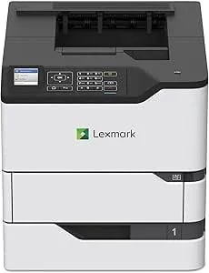 Lexmark ms821dn Monochrome Laser, Duplex (2-Sided) Printing: Integrated Duplex, 2.4-Inch Color Lcd Display, Print Speed: Up To 55 Ppm, Recommended Monthly Page Volume: 3000-50000 Pages(50g0100)