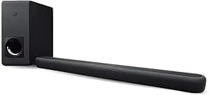 Yamaha Audio Yas-209bl Sound Bar With Wireless Subwoofer, Bluetooth, And Alexa Voice Control Built-In,Black,36 X 2.5 X 4.25 Inches