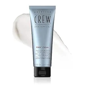 American Crew Men'S Fiber Cream, Like Hair Gel With Medium Hold & Natural Shine, 3.3 Fl Oz