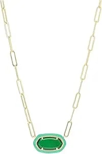 Kendra Scott, Women'S, Elisa Enamel Frame Paperclip Necklace