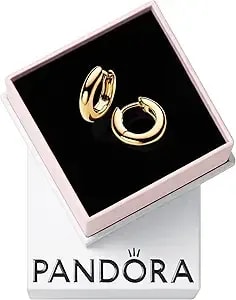 Pandora Essence Round Hoop Earrings - 14k Gold-Plated Earrings - Gift For Women - Includes Gift Box