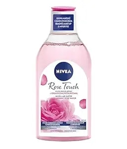 Nivea Rose Touch Micellar Water With Organic Rose Water, 400 Ml Facial Cleanser Liquid For Gentle Daily Makeup Removal And Hydration, Suitable For All Skin Types, Refreshing Scent