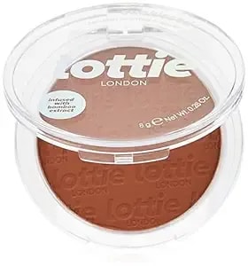 Lottie London Sunkissed Bronzer In Sunglow, Infused With Bamboo Extract And Vitamin E This Skin-Loving Bronzer Adds A Buildable Warm Bronze For A Defined Finish