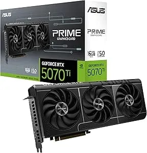 Asus Prime rtx5070 Ti, pcie5, 16gb ddr7, Hdmi, 3 Dp, 2482mhz Clock, Compact Sff-Ready
