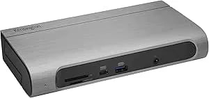 Kensington SD5600T 14-In-1 Thunderbolt 3 Dock USB-C - Compatible With Thunderbolt 4, Mac And Windows, 96W Charging, Dual 4K@60Hz, 40Gbps Transfer Speeds, HDMI 2.0 And Displayport, Ethernet (K34009US)
