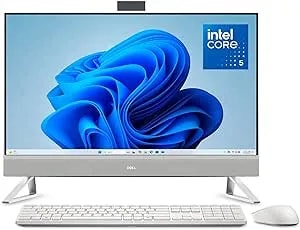 Dell 27 All-In-One Desktop ec27250-27-Inch Fhd (1920 X 1080) Display, Intel Core 5 Processor 120u, Intel Graphics, 16gb ddr5 Ram, 512gb Ssd, Windows 11 Home, Onsite Service - White