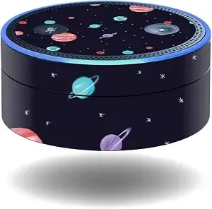 Mightyskins Skin Compatible With Amazon Echo Dot - Bright Night Sky - Protective, Durable, And Unique Vinyl Decal Wrap Cover - Easy To Apply, Remove, And Change Styles - Made In The Usa
