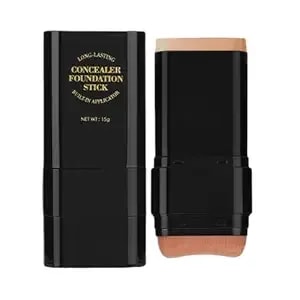 Foundation Stick 2 In 1 Concealer Foundation Stick Built-In Brush Long-Lasting Makeup Covers Blemishes (05)