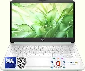 Hp 14″ Willow Green Lightweight Laptop, Intel 4-Core Processor, 4gb Ram Memory, 128gb Ssd + 1tb Cloud Storage, Microsoft 365 Web Apps
