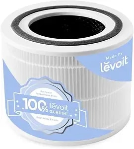 Levoit Core 300-P Air Purifier Replacement Filter, Genuine Air Filters - Aham Verifide, Supports Hepa Sleep Mode, Activated Carbon, Removes Smoke Odor, Allergens, Pet Hair, Core 300-Rf, 1 Pack