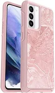 Otterbox Symmetry Clear Series Case For Galaxy s21 5g (Only - Does Not Fit Plus Or Ultra) - Shell Shocked (Pink Interference/Iridescent Pink/Shell-Shocked Graphic)
