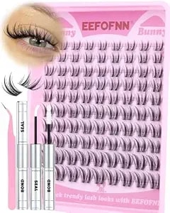Lash Clusters Kit Wispy Eyelash Clusters Fairy Cluster Eyelases Extensions Manga Lashes Clusters Kit Short Indicidual Lashes Bunny Cluster Lashes C Curl PestañAs Postizas Naturales By Eefofnn