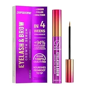 Eyelash Growth Serum With Peptides & Amino Acids - Lash And Brow Serum For Natural Lengthening & Strengthening - Resilience Support, Safe For Sensitive Skin, Lash Extension Aftercare - 3ml