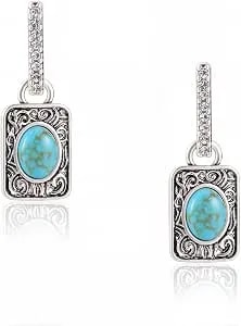 Wrangler Couture Turquoise Jewelry For Women, Turquoise Earrings For Women, Western Jewelry, Western Country Earrings