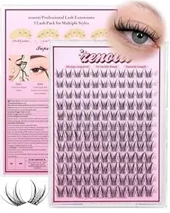 Manga Lash Clusters Wispy Eyelash Clusters Natural Anime Cluster Eyelash Extensions Bunny Fairy Spiky Individual Lashes Cluster Invisible Band Wet Look Diy Lash Extension Cc-Curly 10-16mm By Zenotti