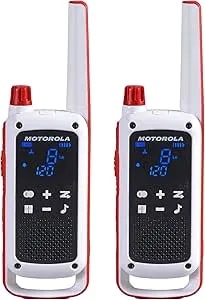 Motorola Solutions Red Cross T478 Talkabout White Rechargeable Emergency Preparedness 35-Mile 2-Way Radio