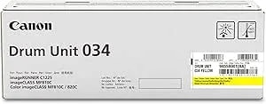 Canon Genuine 034 Yellow Drum Cartridge Compatible With mf810cdn, mf820cdn