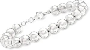 Ross-Simons Italian 8mm Sterling Silver Bead Bracelet