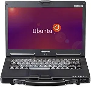 Panasonic Toughbook Cf-53 mk4, Rugged Laptop, i5-4310u @2.00ghz, 14-Inch Hd Touchscreen, 8gb, 256gb Ssd, Dvd, Dedicated Gps, 4g Lte, Linux Ubuntu Os (Renewed)