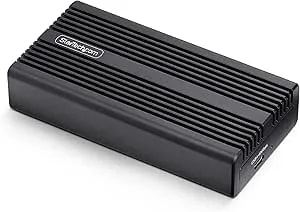 Startech.Com usb4 M.2 Nvme Enclosure, 40gbps, External Usb-C/Thunderbolt Nvme Ssd Enclosure, Aluminum Heatsink Case, B+M/M-Key