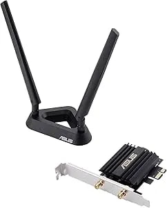ASUS AX3000 (PCE-AX58BT) Wifi 6 Dual Band Pcie Wireless Adapter With Bluetooth 5.0, Ofdma, 2x2 MU-MIMO, WPA3 Security, Ultra-Low Latency, Support Windows11, 10 (64bits) Only, TAA Compliant