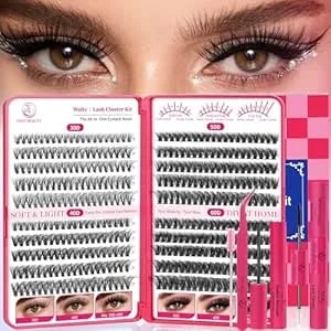 Waltz Lash Clusters Kit Lash Clusters Lashes D Curl Eyelash Clusters Natural Lash Extension Kit Fluffy False Eyelashes Diy At Home With Bond And Seal
