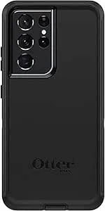 Otterbox Galaxy s21 Ultra 5g (Only) - Defender Series Screenless Edition Case - Black - Case Only - Rugged & Durable - With Port Protection - Non-Retail Packaging