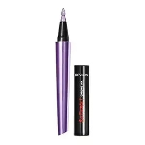 Revlon So Fierce! Chrome Ink Liquid Eyeliner, Longlasting Bold Metallic Pen Liner With Dip Ink Cap For Pearl, Shimmer Blend, 904 Ultraviolet Foil, 0.03 Oz.