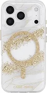 Case-Mate Iphone 17 Pro Case [Compatible With Magsafe] - Stylish Marble Phone Case With 12ft Drop Protection - Premium Magnetic Cover For Iphone 17 Pro - Karat Granite