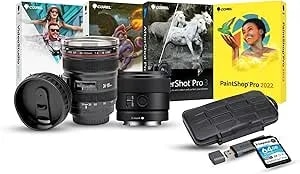 Sony E 11mm f1.8 Aps-C Ultra Wide Angle Prime Lens For Landscapes And Architecture Bundle With Editing Software, 64gb Memory Card, Lens Mug, Memory Card Storage And Card Reader (5 Items)