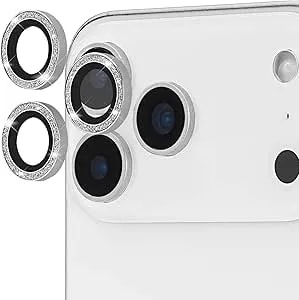 Case-Mate Camera Lens Protector With Aluminum Twinkle Rings For Iphone 17 Pro Max/Iphone 17 Pro - Double Tempered Glass, Anti-Scratch - Ultra Hd View With Night Shooting, Case Friendly, Easy Install