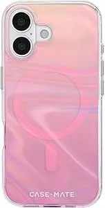 Case-Mate Soap Bubble Iphone 17 Case [Compatible With Magsafe] - Stylish Phone Case For Women With 12ft Drop Protection - Premium Magnetic Cover For Iphone 17 - Peach Iridescent
