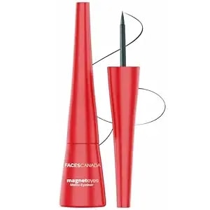 Facescanada Matte Eyeliner - Black - Waterproof Liquid Eyeliner With Fine Tip Brush - Smudge Proof, Long Lasting & Easy Glide Formula For Precise, Bold Eye Looks - 0.27 Fl Oz (8ml)
