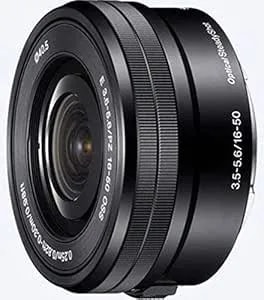 Sony selp1650ps E Pz 16-50mm F/3.5-5.6 Oss Zoom Lens For Aps-C-Format E-Mount Cameras (Renewed)