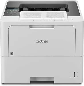 Brother hll6210dw Business Monochrome Laser Printer With Large Paper Capacity, Wireless And Gigabit Ethernet Networking, Advanced Security Features And Mobile Printing (Renewed Premium)