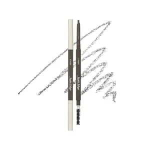 Etude Bare Edge Brow Pencil, Eyebrow Pencil, Slim 3d Hexagon, Natural Looking, Korean Makeup, Beauty, Grey Brown (0.003 Ounce)
