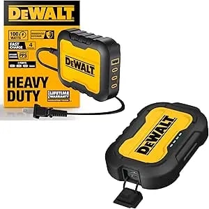 Dewalt 4 Port USB C Charger Block 100W With 10,000 Ma Power Bank With USB-C Port For Iphone 16, Iphone 15 Series