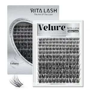 Velure Lash Clusters PestañAs Postizas Naturales Lashes Clusters Eyelash Clusters Widespan Cluster Lashes Cluster Eyelash Extensions Thin Invisible Lash Band Use At Home 8-18mm(Velure Lash Only)