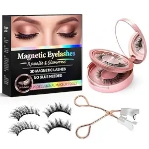 Magnetic Eyelashes, Reusable False Eyelashes, Natural Wispy Volume Lash Strips For Gorgeous Look, Cruelty-Free & No Glue Needed, 2pair, new123