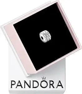 Pandora Sparkling Sunburst Clip Charm - Gift For Her - Compatible With Pandora Moments - Sterling Silver With Cubic Zirconia - With Gift Box