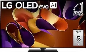 Lg 55-Inch Class Oled Evo g4 Series Smart Tv 4k Processor Flat Screen With Magic Remote Ai-Powered With Alexa Built-In (oled55g4sub, 2024)
