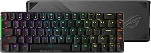 ASUS ROG Falchion NX 65% Wireless RGB Gaming Mechanical Keyboard - ROG NX Brown Tactile Switches, PBT Doubleshot Keycaps, Wired / 2.4G Hz, Touch Panel, Keyboard Cover Case, Macro Support