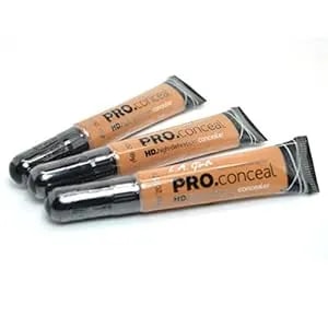 L.A. Girl Pro Concealer X gc983 Fawn Hd High Definition Liquid, Assortment, 0.75 Ounce, (Pack Of 3)