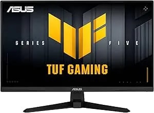 ASUS TUF Gaming Series 5 24” 1080P Gaming Monitor (VG249QM5A) - Full HD, Fast-IPS, 240Hz, 0.3ms, G-SYNC Compatible, Freesync Premium, Extreme Low Motion Blur Sync, 99% Srgb, Gaming AI, 3 Yr Warranty