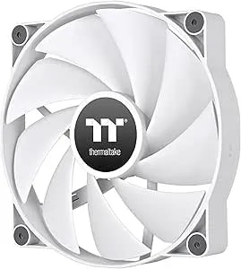 Thermaltake ct200 Pwm Fan Single Pack, Pwm Controlled 500~900 Rpm, Airflow 131.6 Cfm, Hydraulic Bearing, Case Fan, 200mm X 200mm X 30mm, White, Cl-f178-pl20wt-A