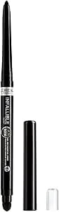 L'Oreal Paris Infallible Grip Mechanical Gel Eyeliner Pencil, Smudge-Resistant, Waterproof Eye Makeup With Up To 36hr Wear, Intense Black, 0.01 Oz